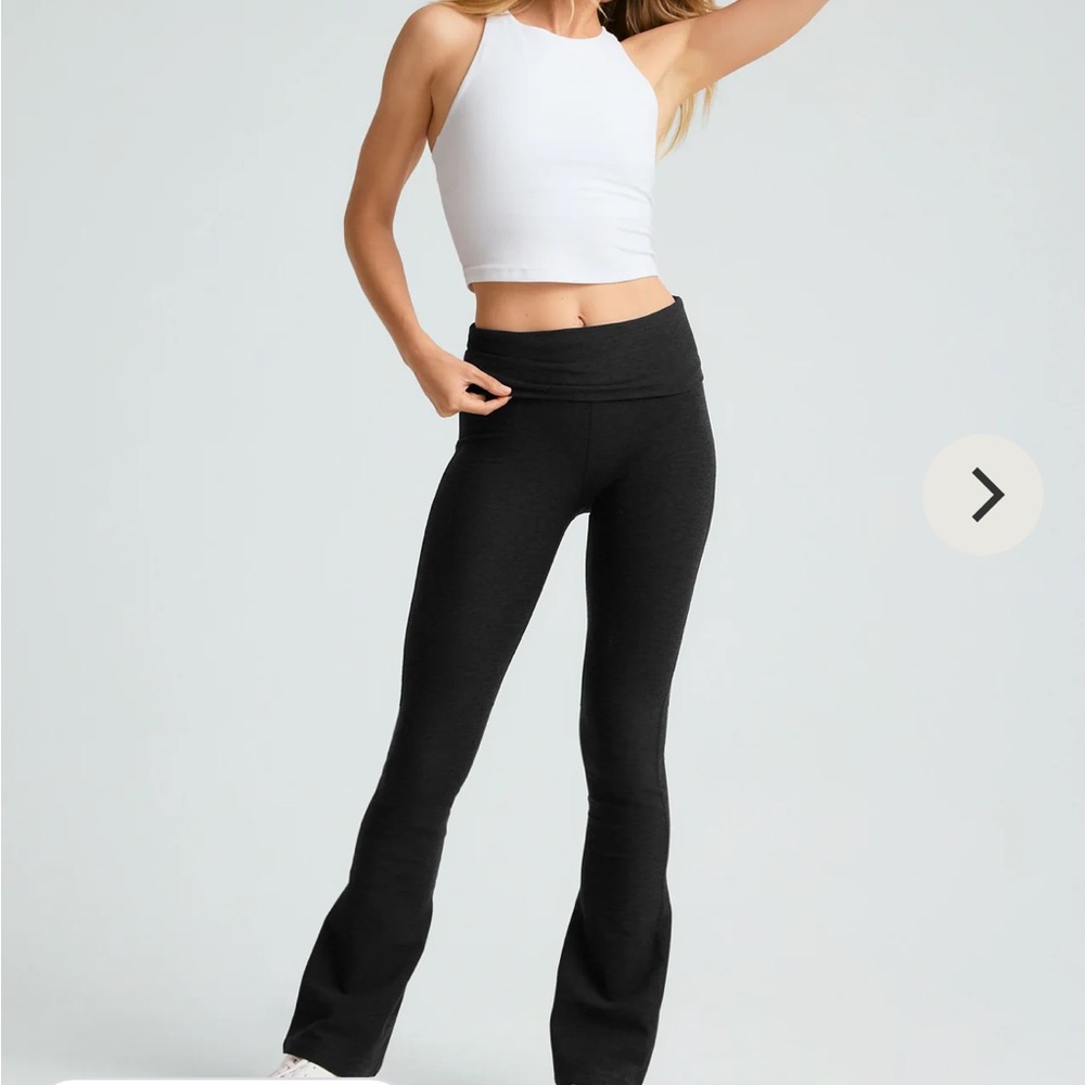 Beyond Yoga Foldover Spacedye Flare Leggings - Size M *NEW WITH TAGS!
